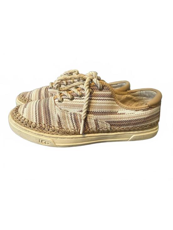 Shoes - UGG Australia Eyan II Sneakers Women's Size 8.5 Beige Canvas Espadrille Shoes